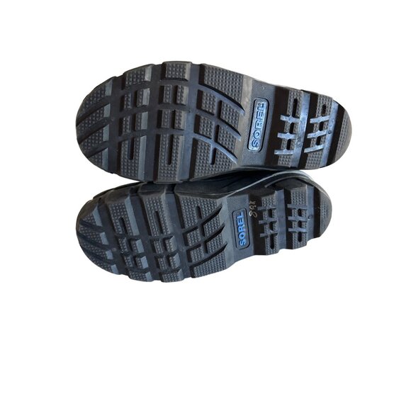 Sorel Youth Waterproof Winter Snow Boots Size 4 Black & Blue - Picture 5 of 8
